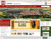 Tablet Screenshot of levoca.sk